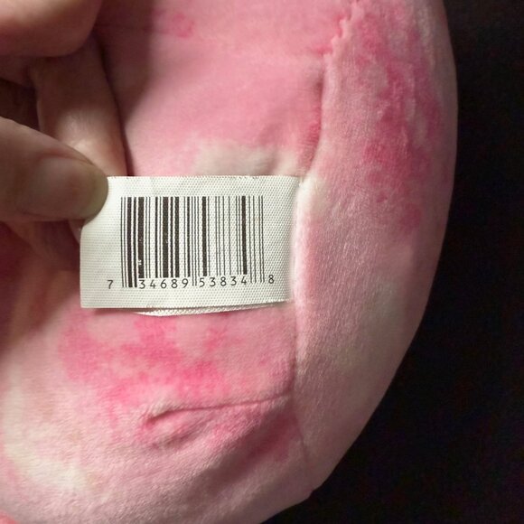 Cookie the Pink Flamingo 8" Squishmallow Plush w/ Gray Beak & Yellow Flower EUC - Picture 5 of 5